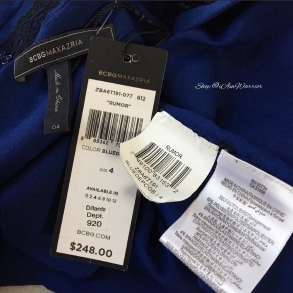 BCBGMaxAzria NWT lace color block sheath dress *shop@iamwarrior - Picture 9 of 11